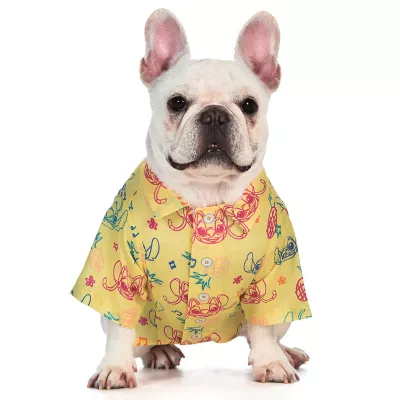 Product Disney Lilo and Stitch Aloha Faux Button-Up Dog T-Shirt