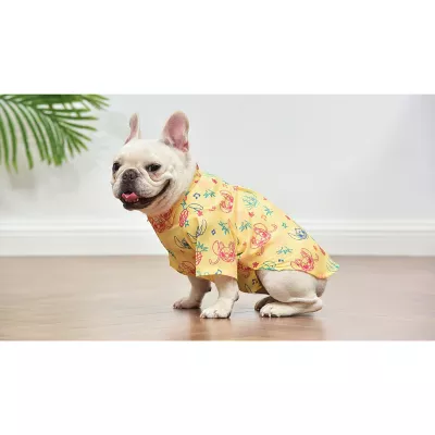 Product Disney Lilo and Stitch Aloha Faux Button-Up Dog T-Shirt