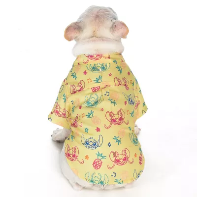 Product Disney Lilo and Stitch Aloha Faux Button-Up Dog T-Shirt