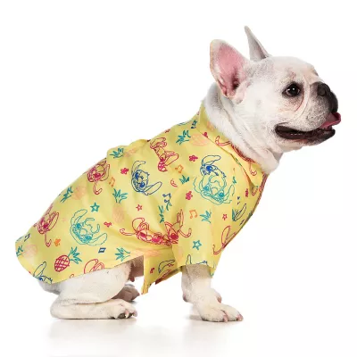 Product Disney Lilo and Stitch Aloha Faux Button-Up Dog T-Shirt