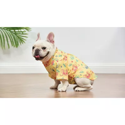 Product Disney Lilo and Stitch Aloha Faux Button-Up Dog T-Shirt