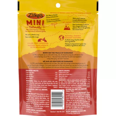 Product Zuke's Mini Naturals Tender Bites Dog Treats - Chicken