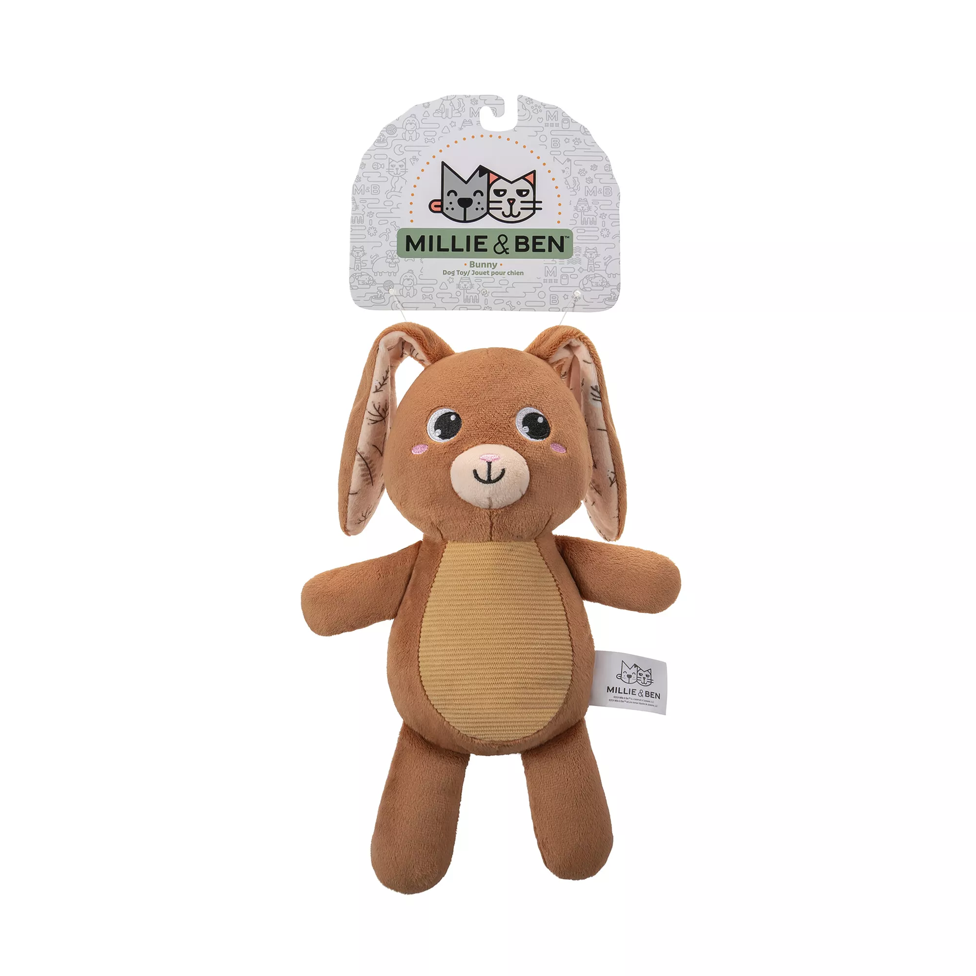 Millie and Ben Bunny Plush Dog Toy 11 in