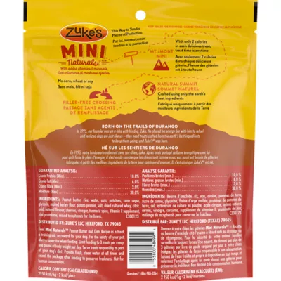 Zuke's Mini Naturals Tender Bites Dog Treats - Peanut Butter & Oats - Image 10