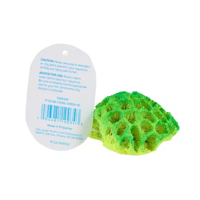 Product Top Fin Aquarium Decor - Green Glow Coral