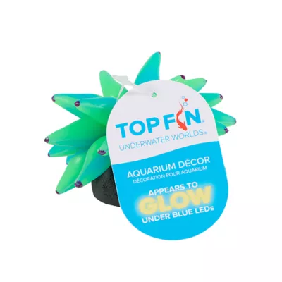 Product Top Fin Aquarium Decor - Green Glow Flower