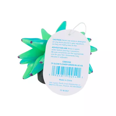 Product Top Fin Aquarium Decor - Green Glow Flower