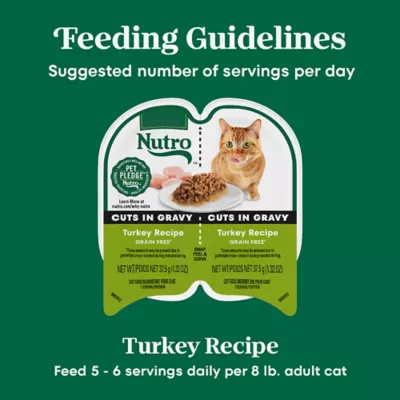 Nutro Cat -  Adult, Wet Food, Cuts in Gravy, Split Cup, 2.64 OZ - Image 7