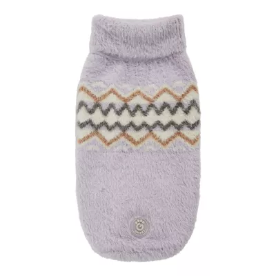 Product GF PET Fuzzy Sweater Lavender