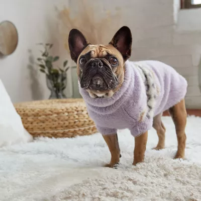 Product GF PET Fuzzy Sweater Lavender