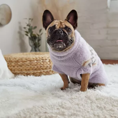 Product GF PET Fuzzy Sweater Lavender