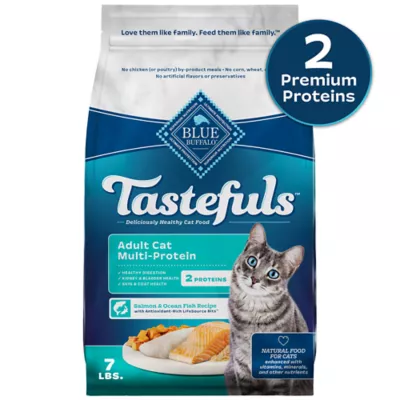 Product Blue Buffalo Tastefuls Multi-Protein Adult Dry Cat Food - Salmon & Ocean Fish