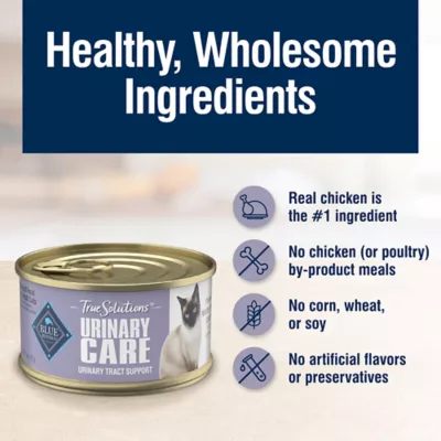 Product Blue Buffalo Cat - Adult, Wet Food, True Solutions, Urinary Care, Chicken, 3 OZ