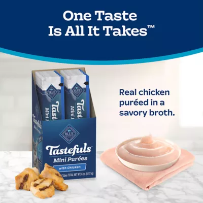 Product Blue Buffalo Tastefuls Mini Purées Cat Food Complement - 0.5 Oz