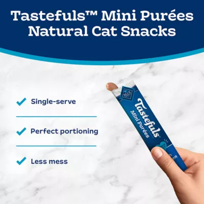 Product Blue Buffalo Tastefuls Mini Purées Cat Food Complement - 0.5 Oz