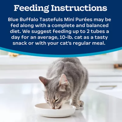 Product Blue Buffalo Tastefuls Mini Purées Cat Food Complement - 0.5 Oz