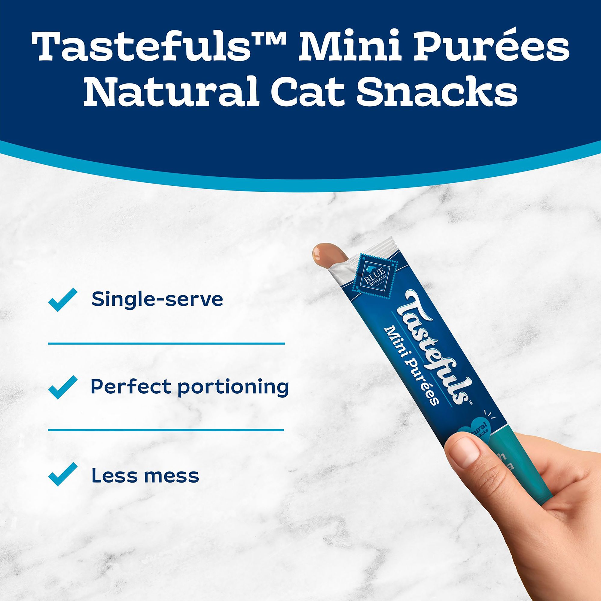 Blue Buffalo Tastefuls Mini Purées Cat Food Complement - 0.5 Oz - thumbnail 7