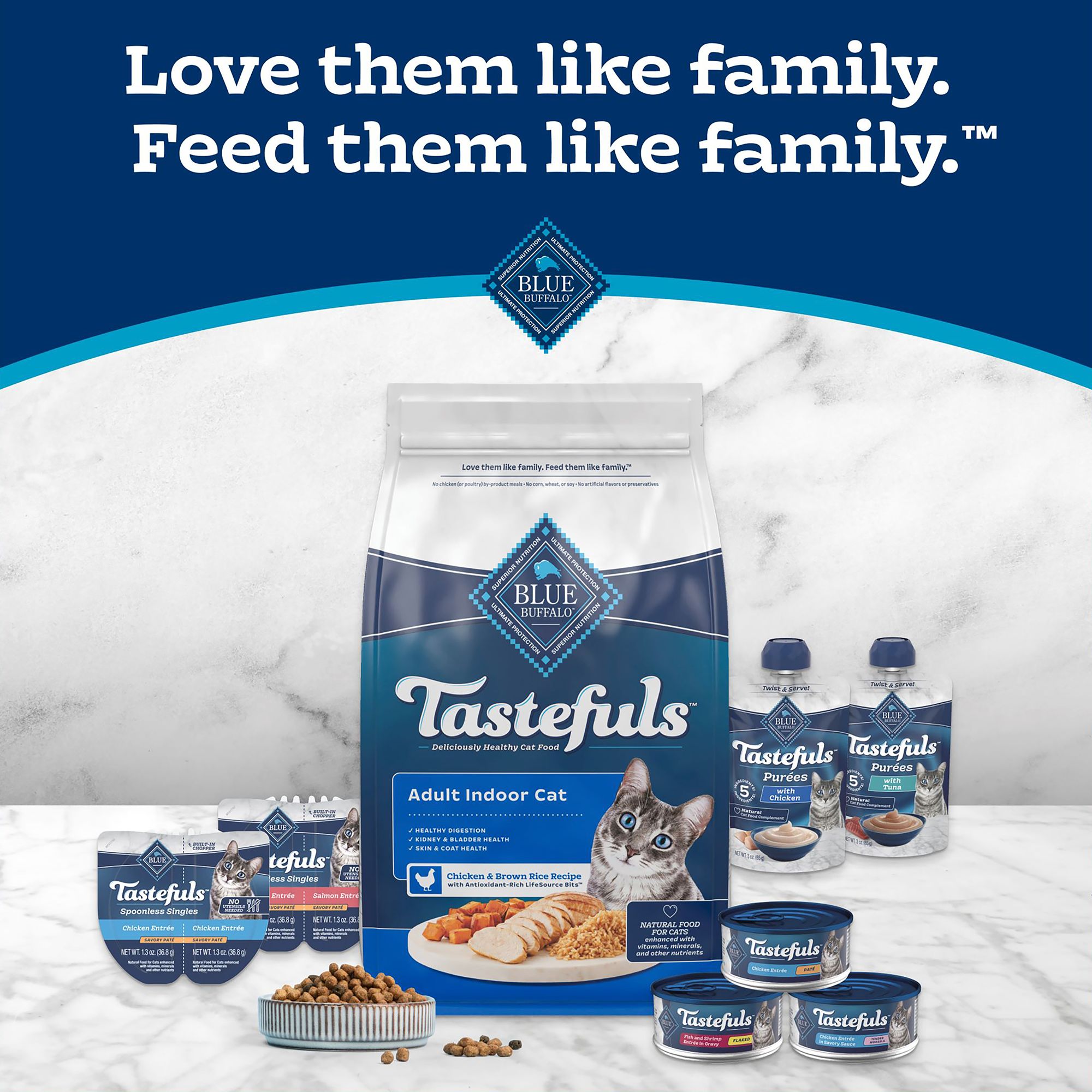 Blue Buffalo Tastefuls Mini Purées Cat Food Complement - 0.5 Oz - thumbnail 9