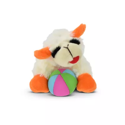 Product Multipet Lamb Chop w/ Beach Ball Squeaker Plush Dog Toy
