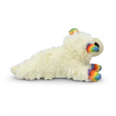 Product Multipet Lamb Chop w/ Rainbow Pattern Squeaker Plush Dog Toy
