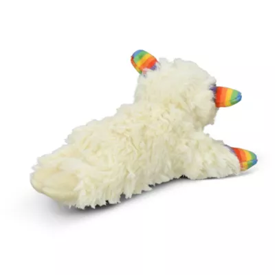 Product Multipet Lamb Chop w/ Rainbow Pattern Squeaker Plush Dog Toy