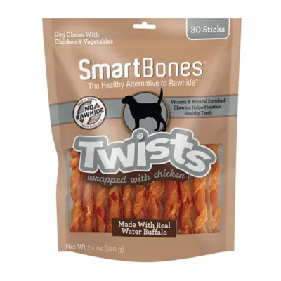 Product SmartBones Chicken Wrapped Water Buffalo Twists 7.4 OZ