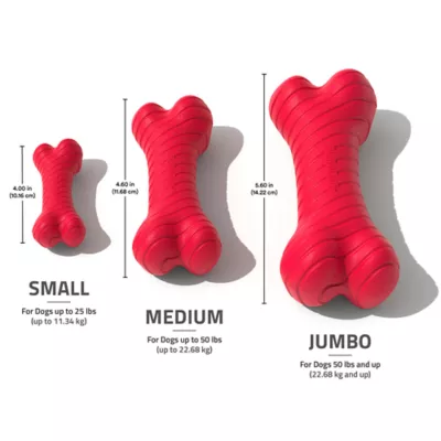 Product Playology Dual Layer Bone Beef Scent Chew Dog Toy