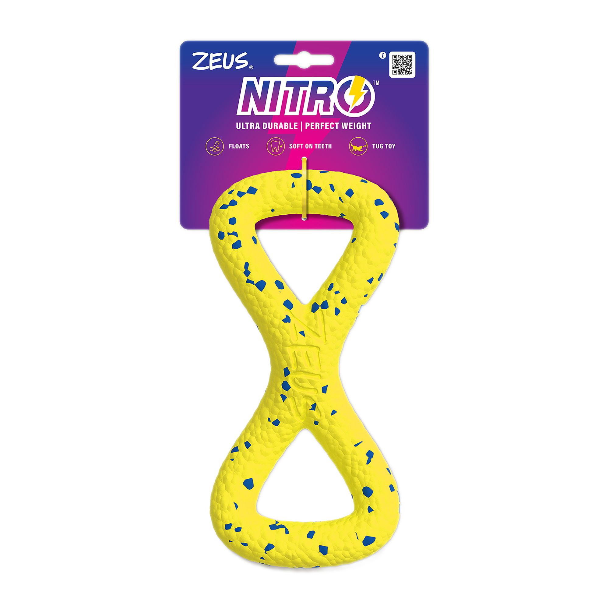 yellow zeus nitro dog toy