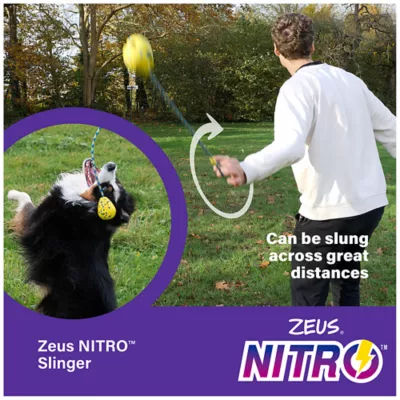 Product Zeus Nitro Dog Toy Weighted Slinger with Rope, 9.2cm (3.6in)