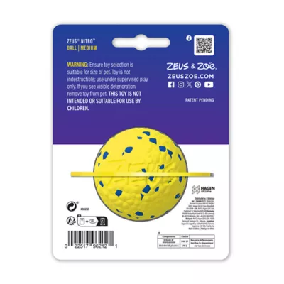 Product Zeus Nitro Dog Toy Weighted Ball