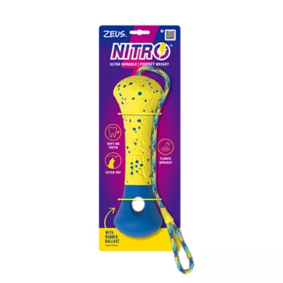 Product Zeus Nitro Dog Toy Weighted Buoy with Rope, 26cm (10in)