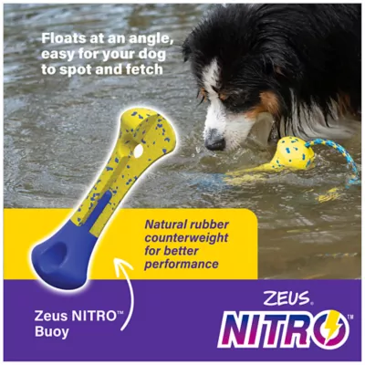 Product Zeus Nitro Dog Toy Weighted Buoy with Rope, 26cm (10in)