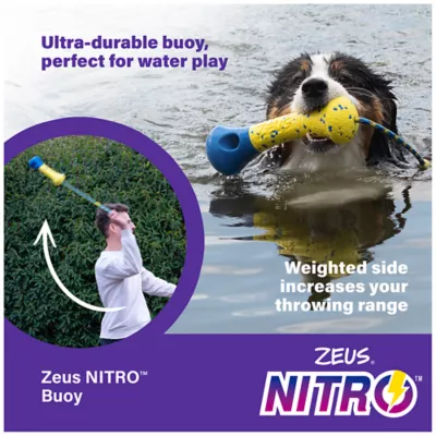Product Zeus Nitro Dog Toy Weighted Buoy with Rope, 26cm (10in)