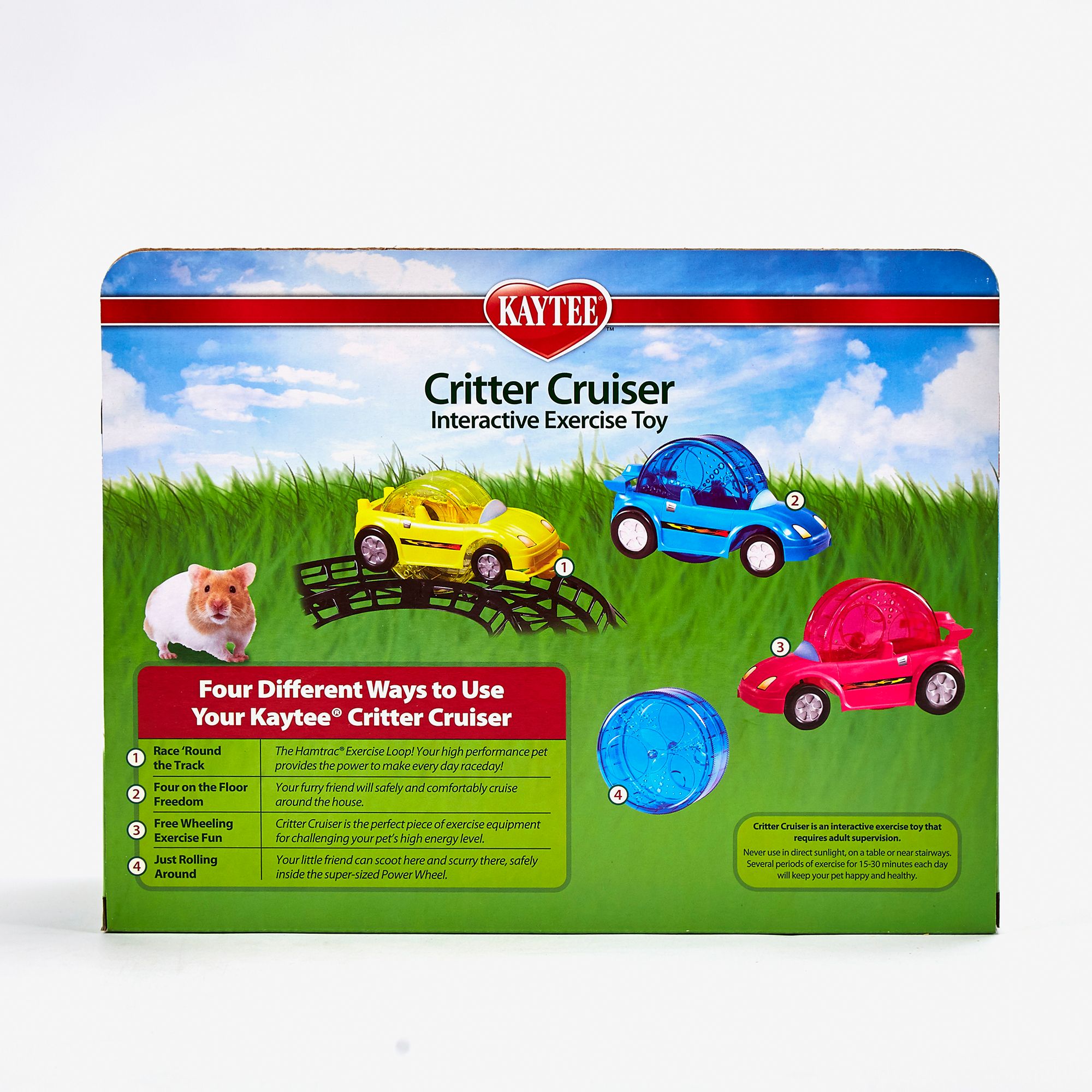 Kaytee Critter Cruiser Exercise Car Small Pet Exercise Car Toy - thumbnail 3