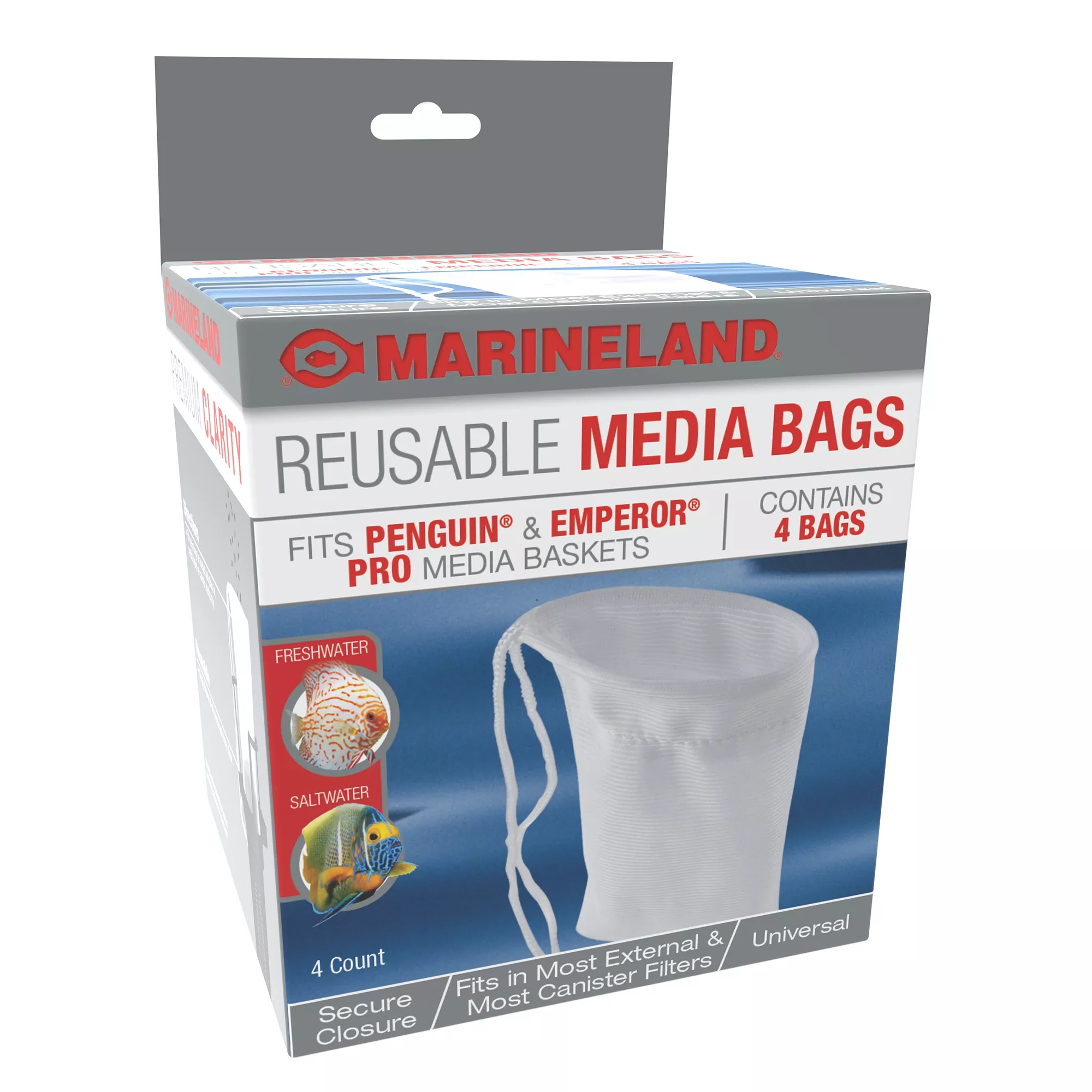 Marineland Reusable Media Bags 4 ct