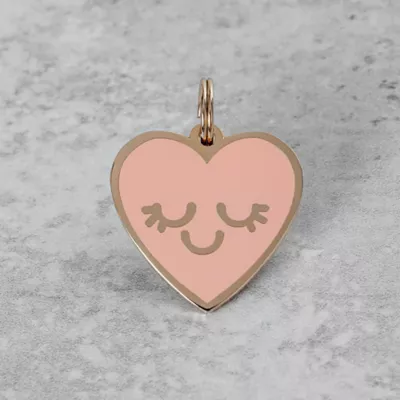 Product Two Tails Pet Company - Smiling Heart Personalized Pet ID Tag