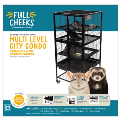 Product Full Cheeks Multi-Level City Condo Chinchilla Habitat