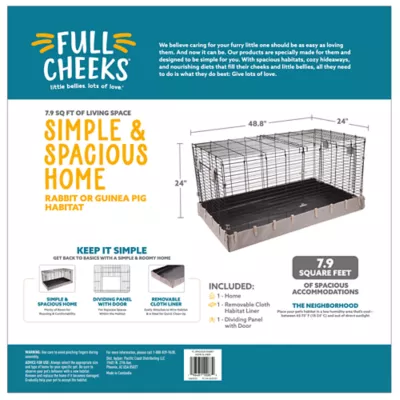 Product Full Cheeks Simple & Spacious Home, Rabbit or Guinea Pig Habitat