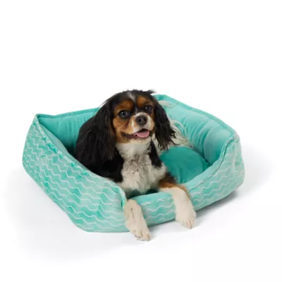 Product Top Paw® Wave & Bone Cuddler Dog Bed