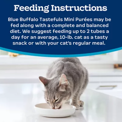 Product Blue Buffalo Tastefuls Mini Purées Cat Food Complement Variety Pack