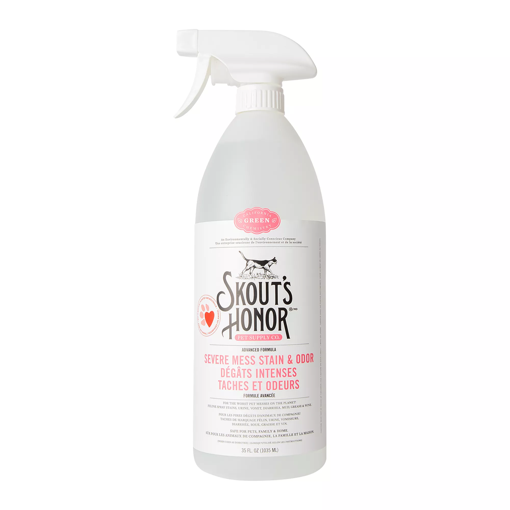 Skout's Honor Severe Mess Cat Stain & Odour Remover Advanced Formula - 35 oz