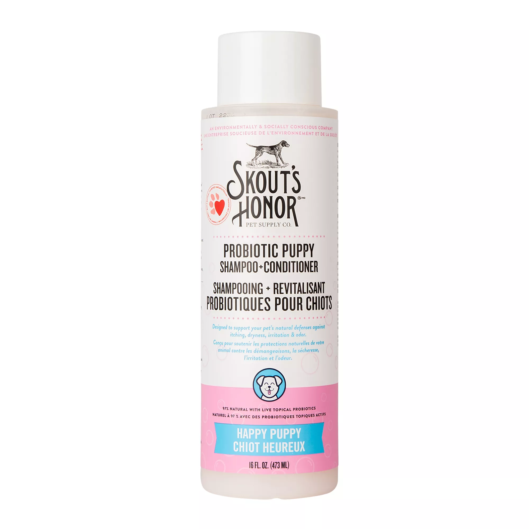 Skout's Honor Probiotic Puppy Shampoo + Conditioner - Happy Puppy, 16 oz