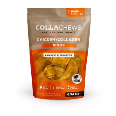 Product Collachews Rawhide Alternative Adult Dog Chew - Beef + Collagen Rings 6.34 oz