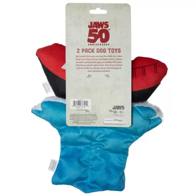 Product GMason Jaws Boat & Wave Plush Dog Toy 2-Pack