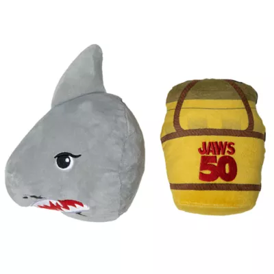 Product GMason Jaws Shark Bucket Plush Dog Toy 2-Pack