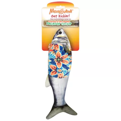 Product Meowijuana® Get Kickin' Big Fishy Tourist Catnip Kicker Cat Toy