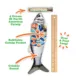 Product Meowijuana® Get Kickin' Big Fishy Tourist Catnip Kicker Cat Toy