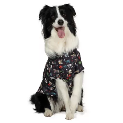 Product Jurasic World Button Down Dog Shirt