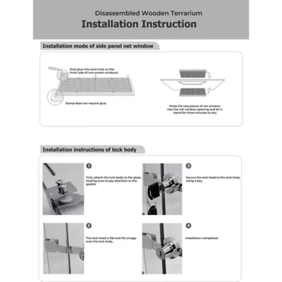 Komodo 35" Wood Finished Terrarium - Image 7