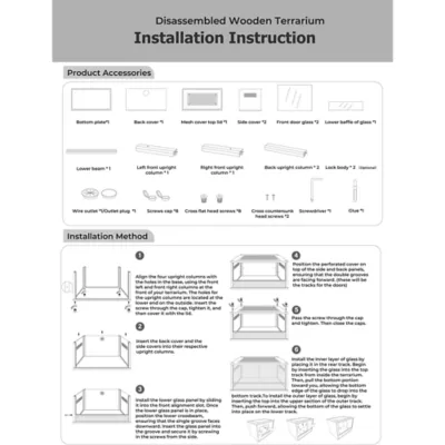 Komodo 35" Wood Finished Terrarium - Image 8